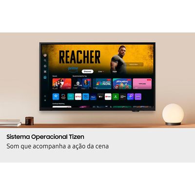 Smart TV 32 Polegadas Samsung H5000F 2025 HD Tizen Som em Movimento Preto / Bivolt