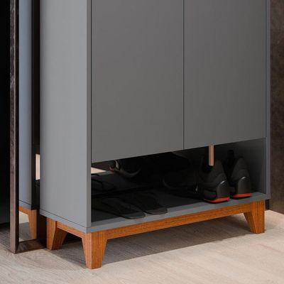 Sapateira Hall Flow Cinza