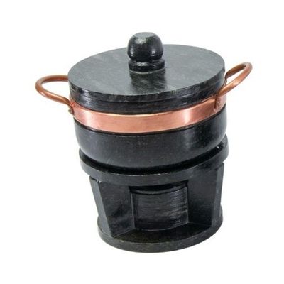 Kit Fondue Pedra Sabão Completo 18 Pçs Chapa 27 Cm