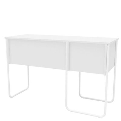 Mesa Para Computador Notebook 120Cm 2 Gavetas Foster Branco