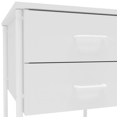 Mesa Para Computador Notebook 120Cm 2 Gavetas Foster Branco