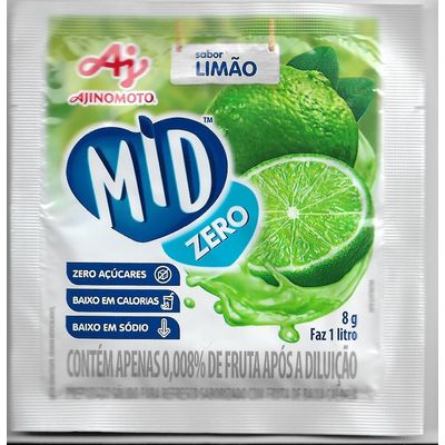 Ajinomoto MID ZERO Suco em Pó Sabor Limão
