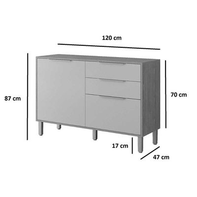 Cozinha Completa MGM 6 Peças Divina C6P133 Cinamomo/Titanium