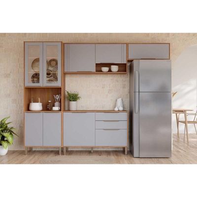 Cozinha Completa MGM 4 Peças Áurea C4P185 Cinamomo/Platina