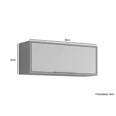 Cozinha Completa MGM 4 Peças Áurea C4P185 Cinamomo/Platina