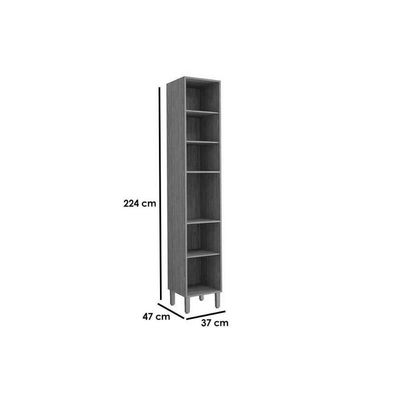 Cozinha Completa MGM 6 Peças Celeste C6P136 Cinamomo/Platina
