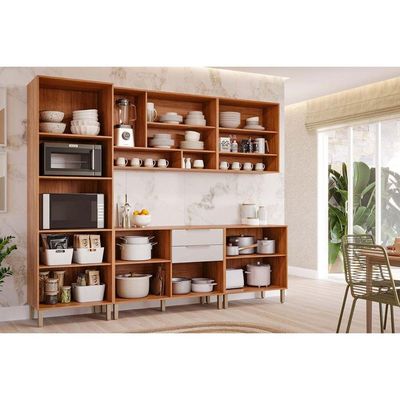 Cozinha Completa MGM 5 Peças Celeste C5P173 Cinamomo/Platina