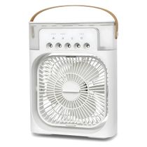 Climatizador Portátil 4 em 1: Ventilador, Umidificador, Aromatizador e LED