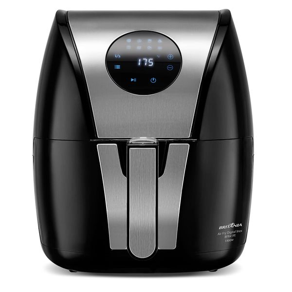 Air Fryer Britânia 5L Antiaderente Digital Inox 1500W BFR41PI 127V