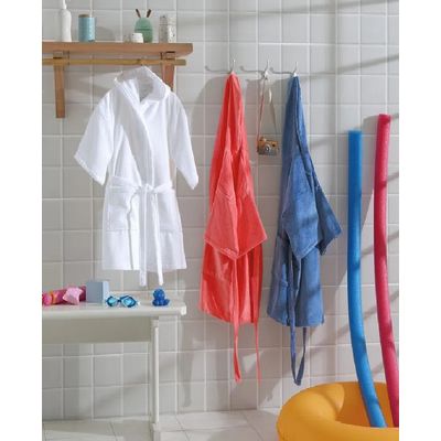 Roupão Infantil com Capuz Velour GG Dohler Branco