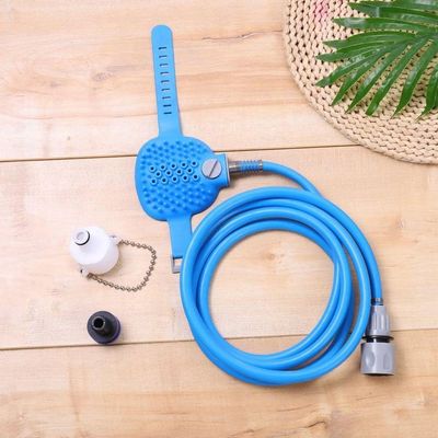 Ducha Massageadora Pet Para Banho Com Mangueira 2,50m Azul