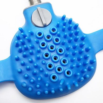 Ducha Massageadora Pet Para Banho Com Mangueira 2,50m Azul
