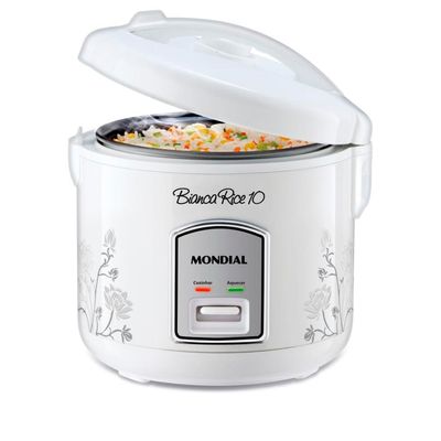 Panela Elétrica de Arroz Mondial Bianca Rice PE-10 10 Xícaras - Branca Branco / 220