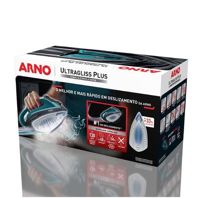 Ferro de Passar a Vapor Arno Ultragliss Plus com Spray e Base Durilium Airglide – Azul azul / 220