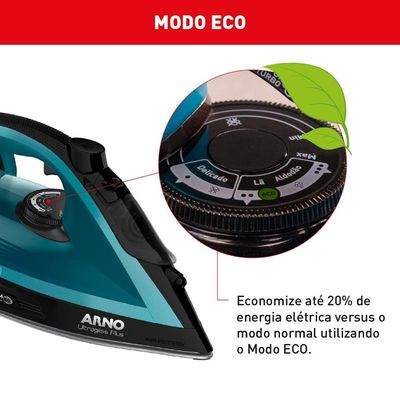 Ferro de Passar a Vapor Arno Ultragliss Plus com Spray e Base Durilium Airglide  Azul azul / 220