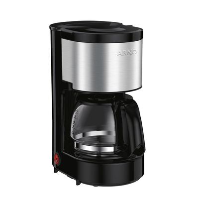 Cafeteira Elétrica Arno Perfectta Inox CFPI 12 Xícaras - Preta Inox,Preto / 110