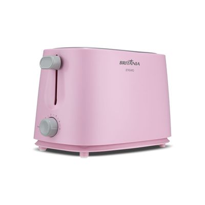 Torradeira Rosa Britânia 6 níveis de Tostagem 750W BTR04RS 127V