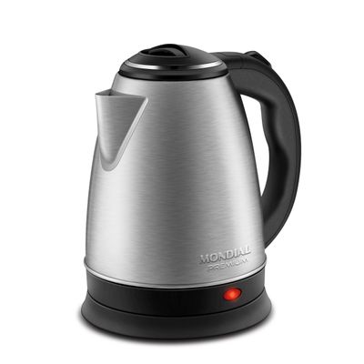 Chaleira Elétrica Mondial Pratic CE-06 com Capacidade de 2L - Inox Preto,Inox / 220