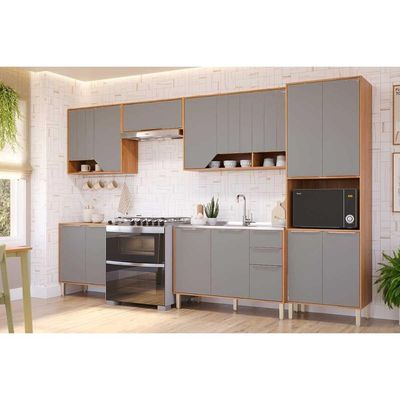 Cozinha Completa MGM 6 Peças Celeste C6P135 Cinamomo/Platina