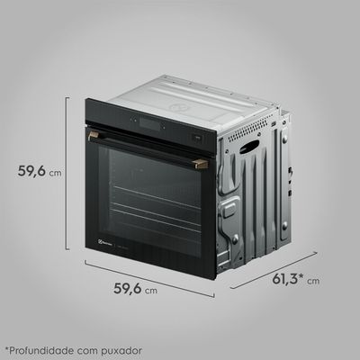 Forno de Embutir Elétrico Electrolux 80L Expert Pro Series com VaporCrisp e Wi-fi (OE9XB) 220V