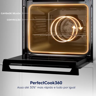 Forno de Embutir Elétrico Electrolux 80L Expert Pro Series com VaporCrisp e Wi-fi (OE9XB) 220V