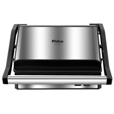 Grill e Sanduicheira Philco PGR21PI Maxx Clean – Inox/Preto Preto,Inox / 110