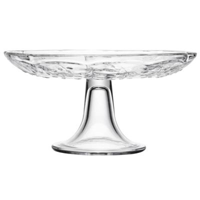 6 Boleiras Cristal 19cm Pratos com Pé Lyor New Butterfly Tortas Buffets Eventos Suporte