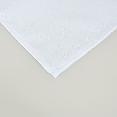 Toalha de Mesa 6 Lugares Oxford Maquinetado Natal Branco