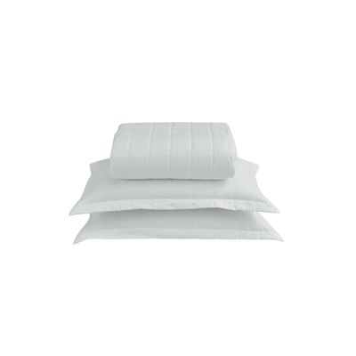 Kit Cobre Leito Matelado Dupla Face Soft 3 Peças Queen 100% Poliéster  - Branco