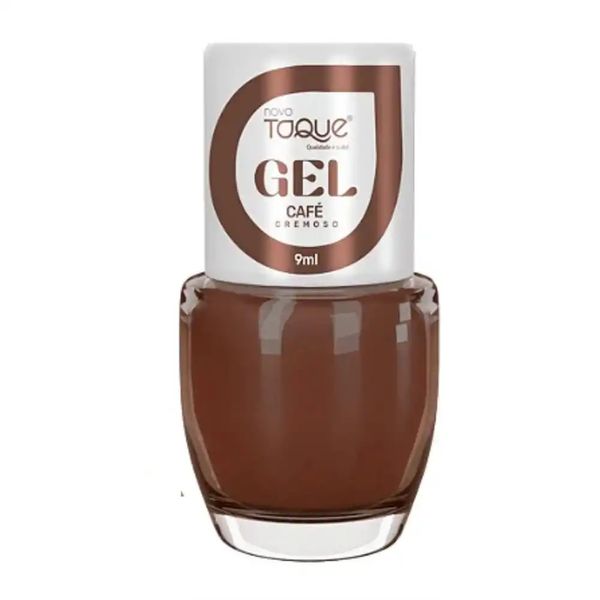 Esmalte Novo Toque Efeito em Gel Café Cremoso 9ml