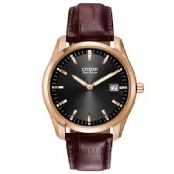 Relógio Citizen Masculino Ref: Au1043-00e Solar Rosé Eco-Drive