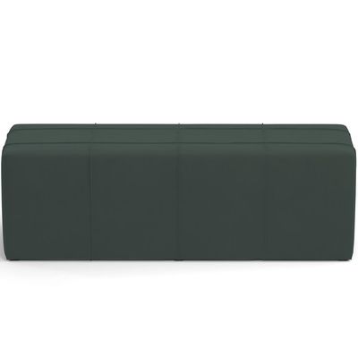 Puff Decorativo Living Sala de Estar 160 cm Roma W01 Suede Verde Musgo - Lyam