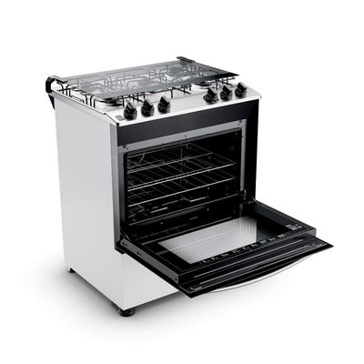 Fogão Brastemp 5 Bocas BFS5NDB com Queimadores Rápidos, Forno com Visão Panorâmica e Botões Removíveis, Bivolt  Branco