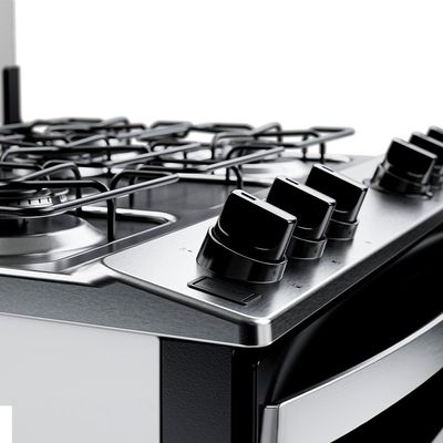 Fogão Brastemp 5 Bocas BFS5NDB com Queimadores Rápidos, Forno com Visão Panorâmica e Botões Removíveis, Bivolt  Branco