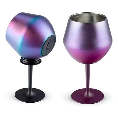 Taça Térmica Haste Removível Isolamento 2 em 1- 420ml – Aço Inox, Isolamento Parede Dupla | Cor:Laranja