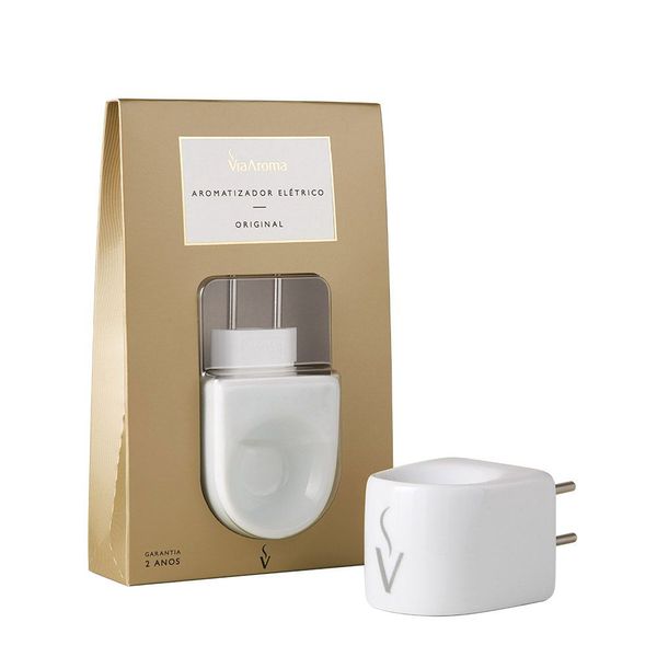 Difusor Aromatizador Elétrico de Porcelana Bivolt Original - Via Aroma