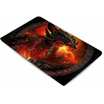 Mouse Pad Gamer Extra Grande Antiderrapante Dragão de Fogo