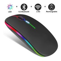 Mouse Sem Fio Bluetooth Wireless Recarregável E-1300 Pro Preto