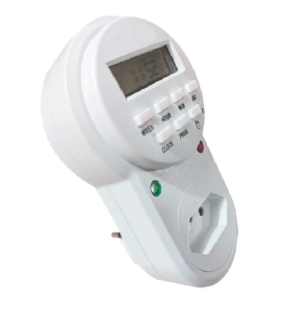 Temporizador Timer Digital Tomada Programável Liga e Desliga - Bivolt