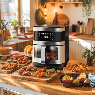 Air Fryer Philco 9L Visor Glass Painel Digital PAF90C 220V