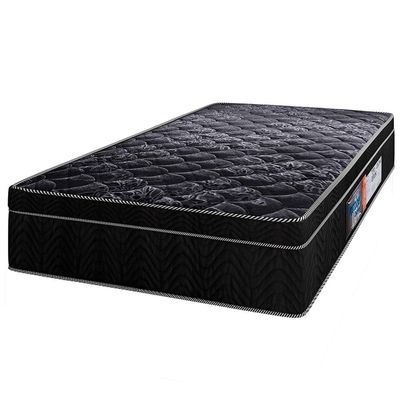 Cama Box de Solteiro Portobel + Colchão de Solteiro Portobel Diplomata Orthopedic com Espuma D-45 65x88x188 cm - Preto
