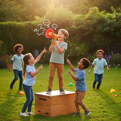 Megafone Infantil Som Gravação Brinquedo Criança Voz