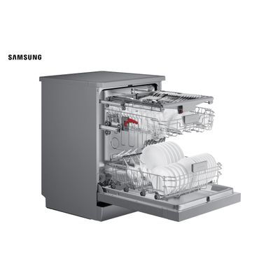 Lava-louças Samsung Inox com 14 Serviços, Limpeza Silenciosa e Display LED - 220V