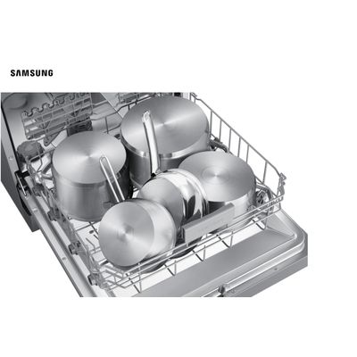 Lava-louças Samsung Inox com 14 Serviços, Limpeza Silenciosa e Display LED - 220V