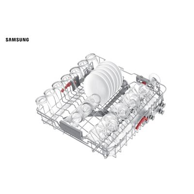 Lava-louças Samsung Inox com 14 Serviços, Limpeza Silenciosa e Display LED - 220V