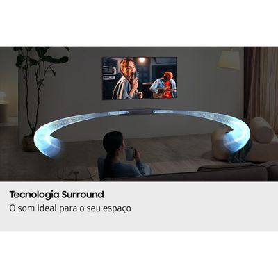 Soundbar Samsung HW-B400F/ZD 40W Bluetooth 2.0 Canais Woofer Integrado Titan Black