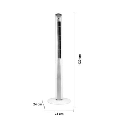 Ventilador de Torre Spirit TS1200 com 3 Velocidades, Função Oscilante e Controle Remoto  Branco Branco / 220