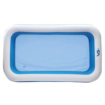 Piscina Inflável Retangular Azul 540 Litros Pvc Vg+
