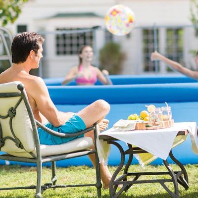 Piscina Inflável Joy Set 2490 L Circular 240 Cm Com Capa Filtro Bomba Forro Vg Plus 220v