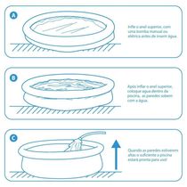 Piscina Inflável Joy Set 2490 L Circular 240 Cm Com Capa Filtro Bomba Forro Vg Plus 220v